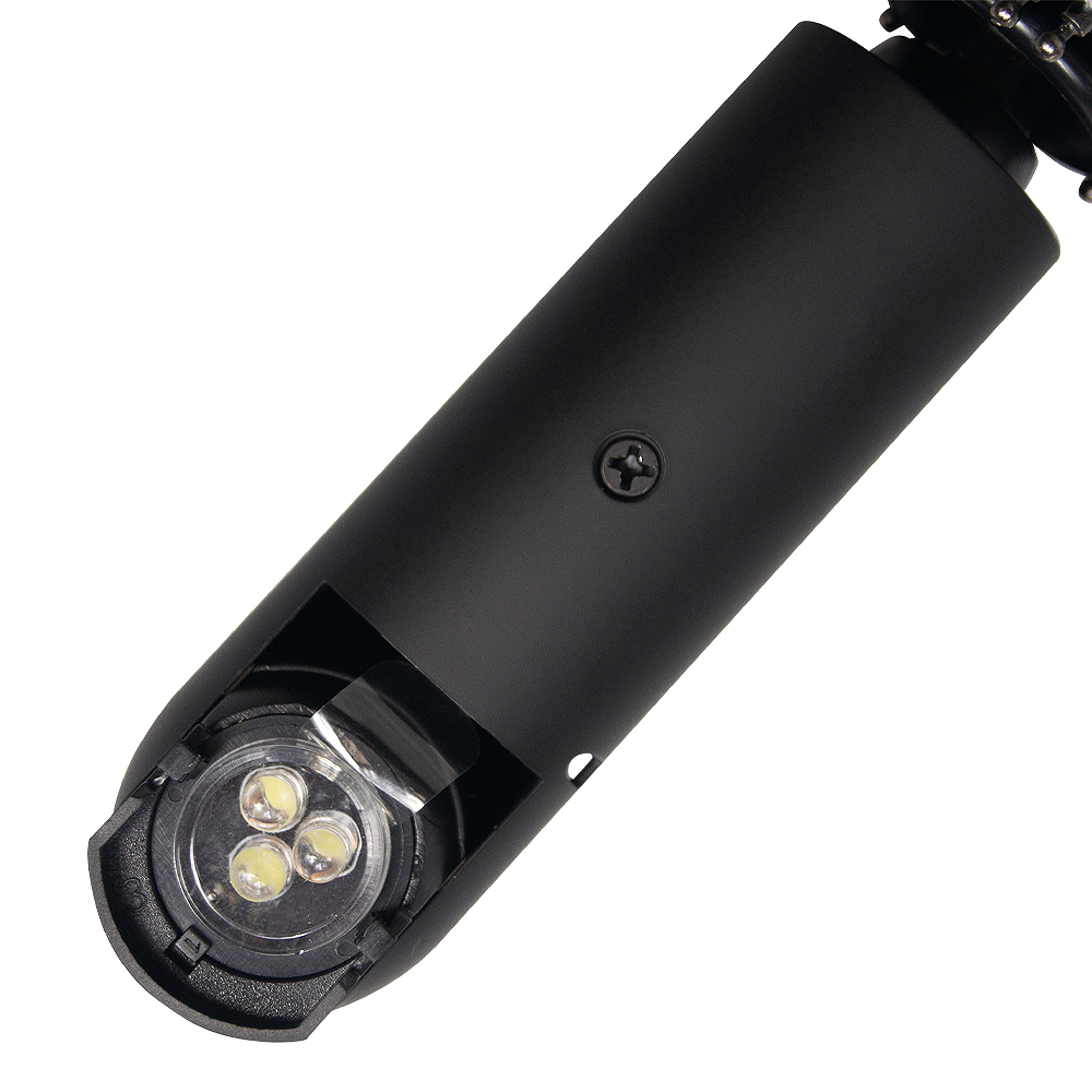 Зонт складной автоматический Forest Walker с фонариком, Чёрный-8