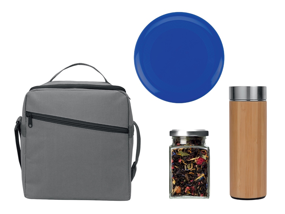 Подарочный набор с термосом и чаем в сумке - холодильнике-0