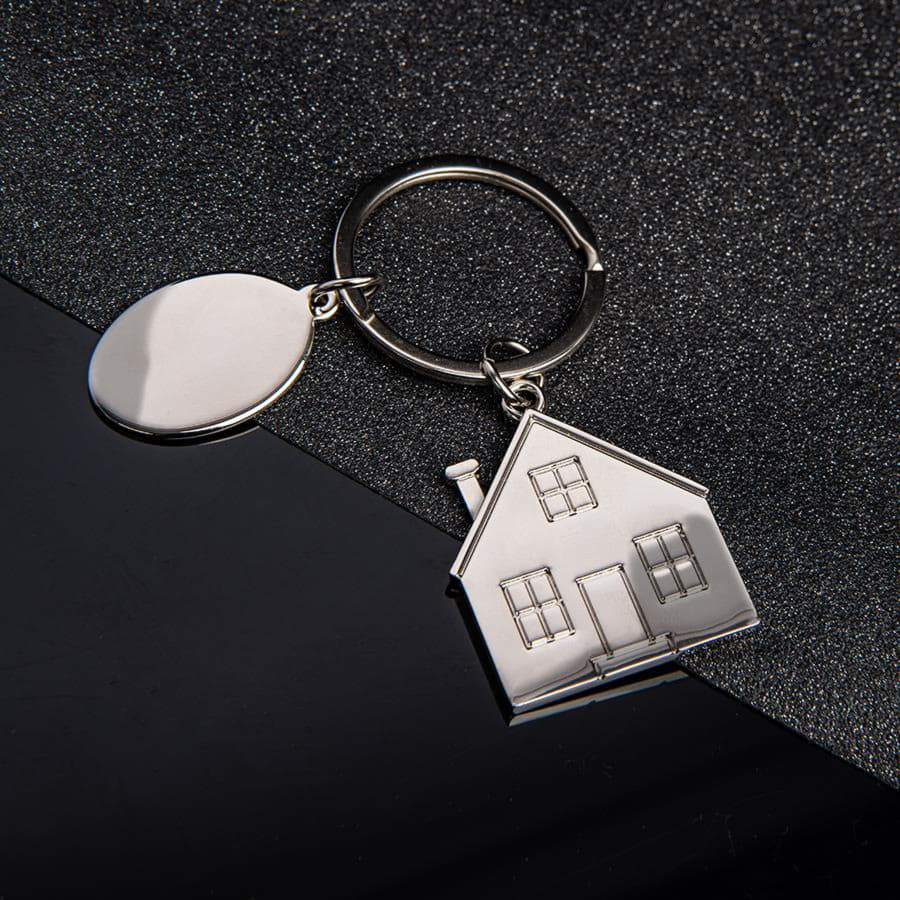 Брелок SILV HOME; 3,97 x 3,3 x 0,3 см; металл, серебристый-4