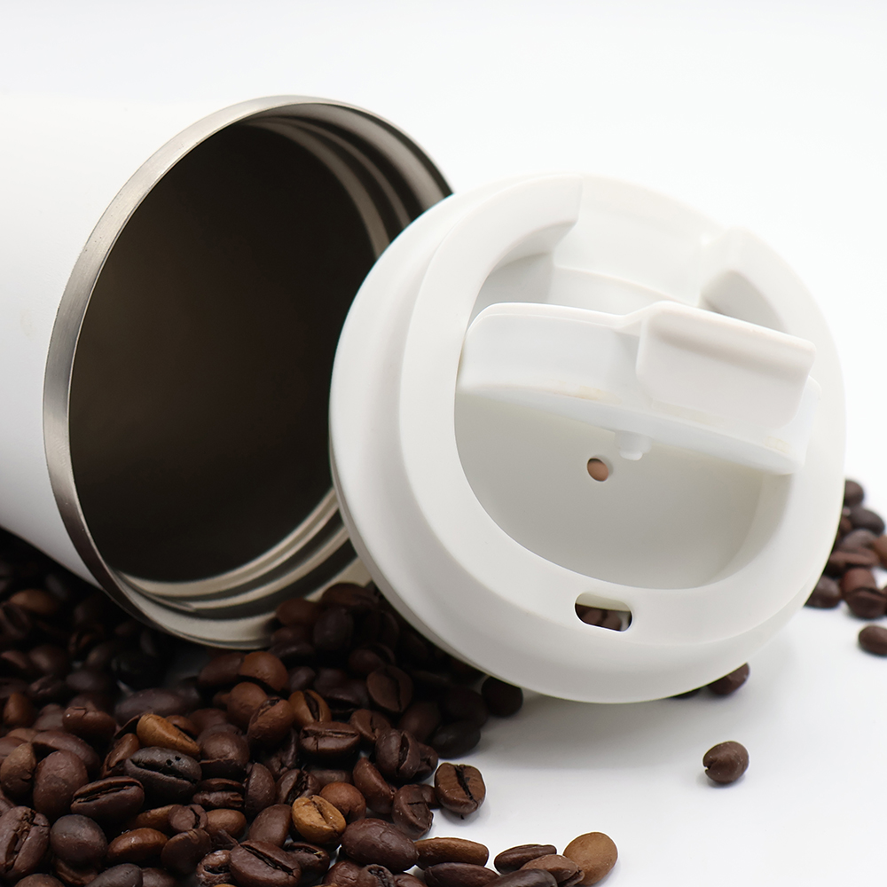 Термокружка Moon с дисплеем, Белый-7