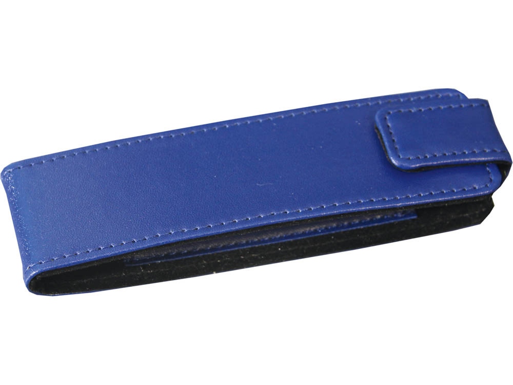 Набор Эльба: ручка шариковая, механический карандаш в футляре синий-1