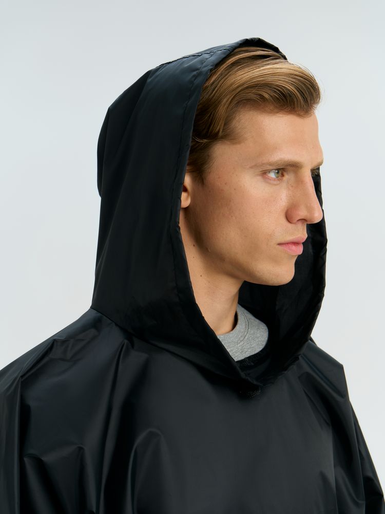 Дождевик-анорак Alatau, укороченный, черный, единый размер-4