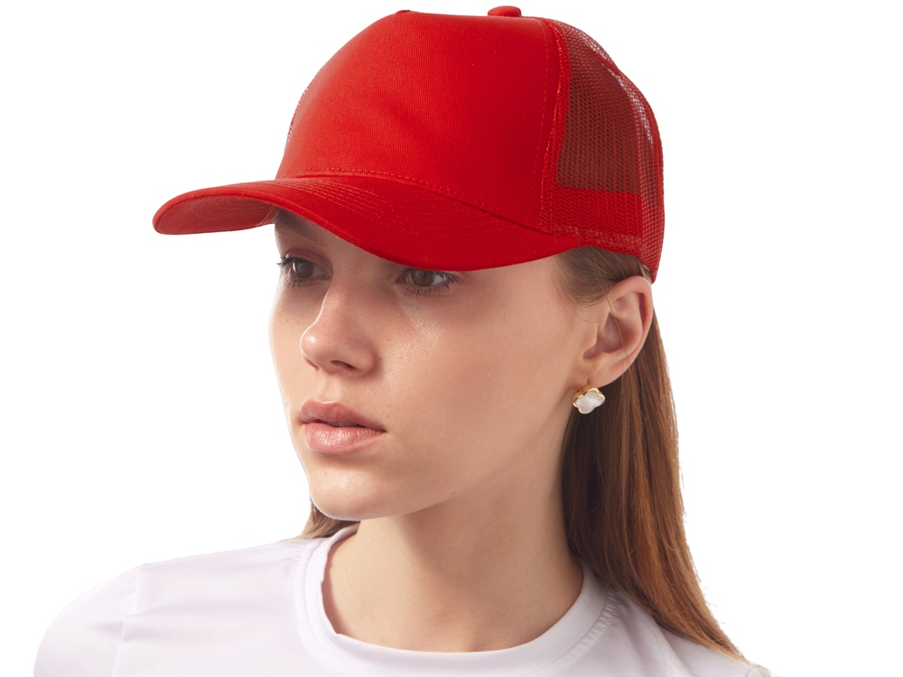 Бейсболка Kansas, красный-2