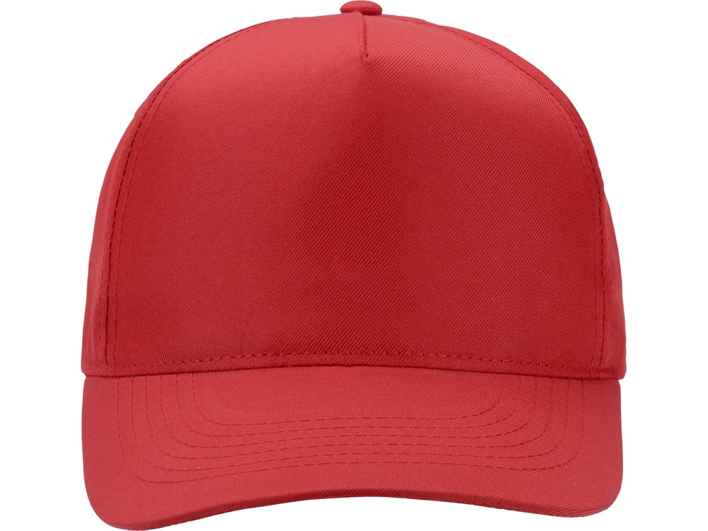 Бейсболка Poly 5-ти панельная 120 гр, красный-4