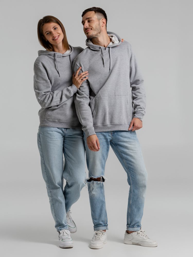 Толстовка с капюшоном Snake II серый меланж-4