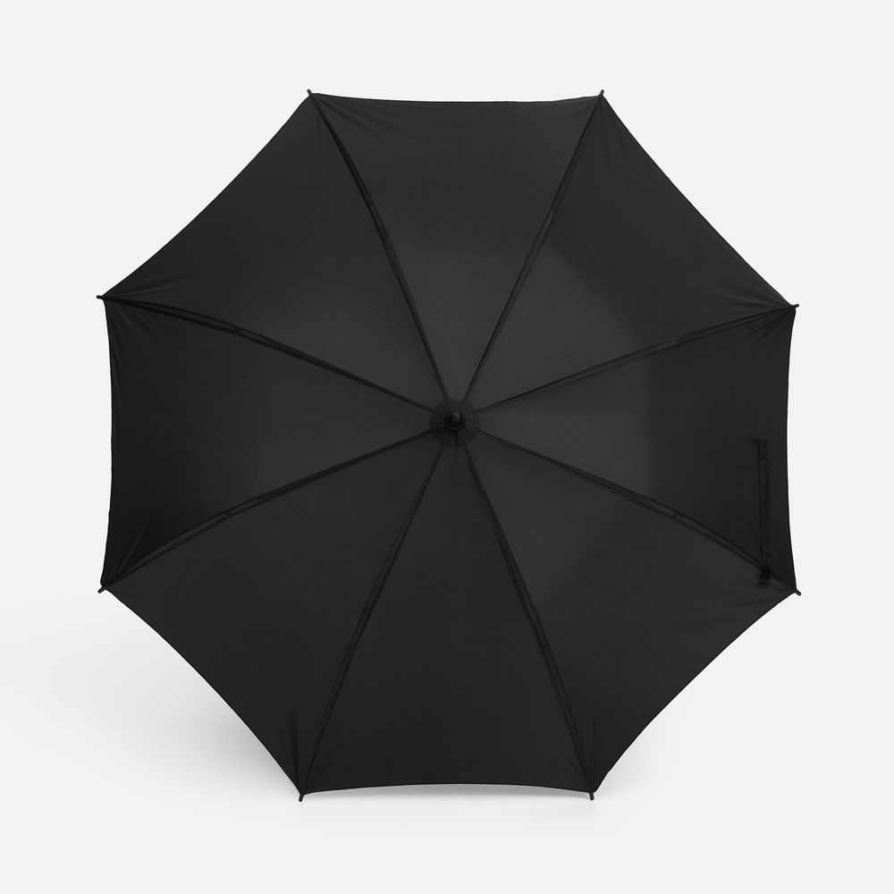 Зонт-трость Hidecolor с цветными спицами, черный с красным-2