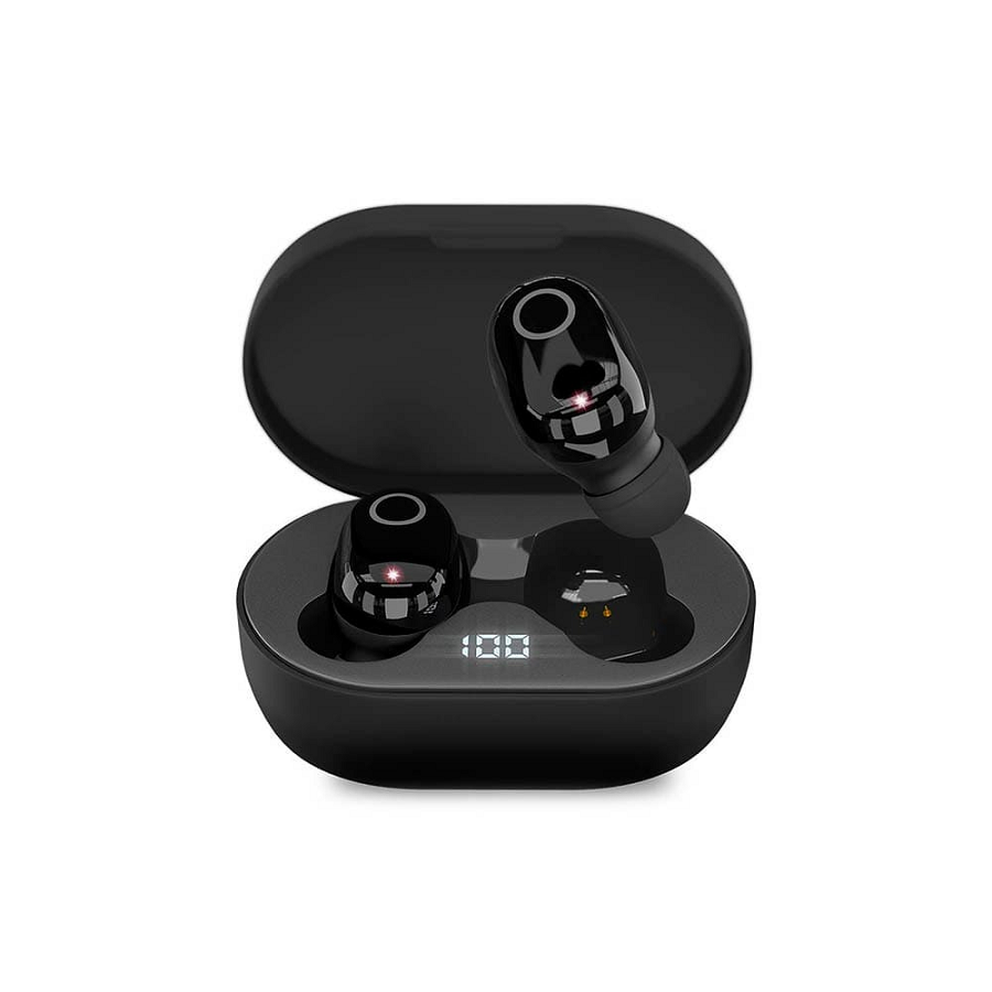 Наушники беспроводные с зарядным боксом HIPER TWS BRISE V2, цвет черный , черный-0