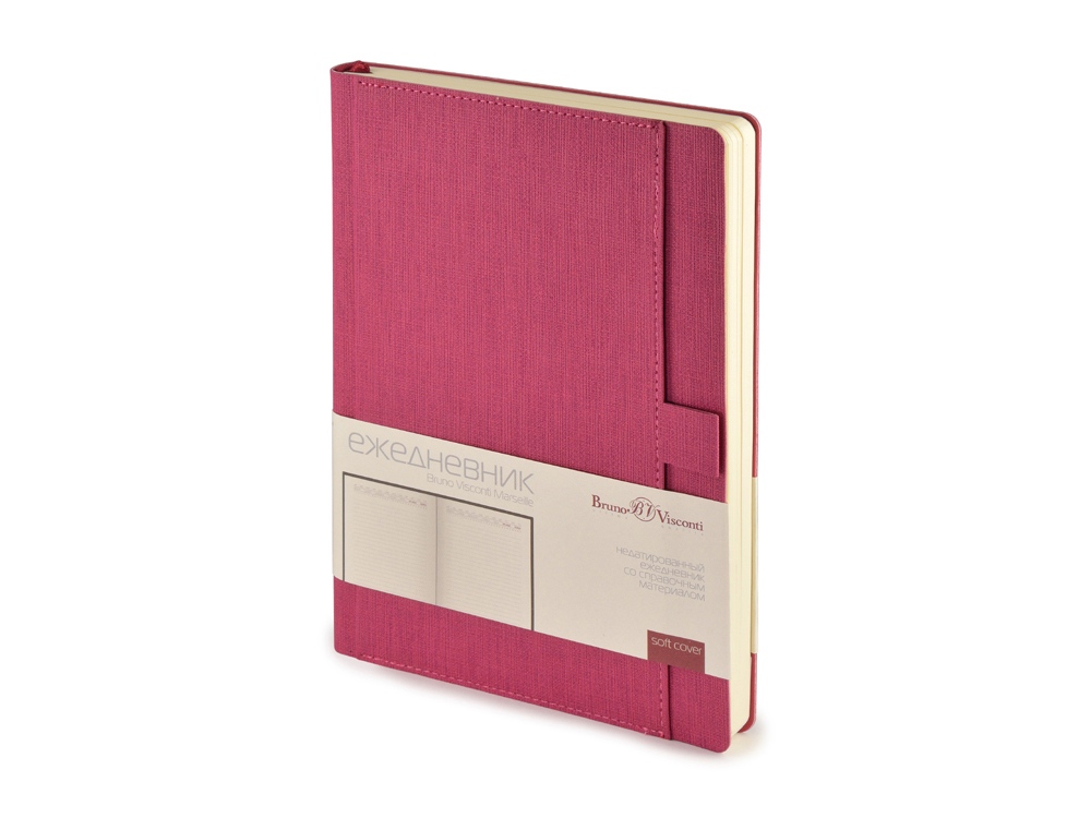 Ежедневник недатированный А5 Marseille, розовый-0