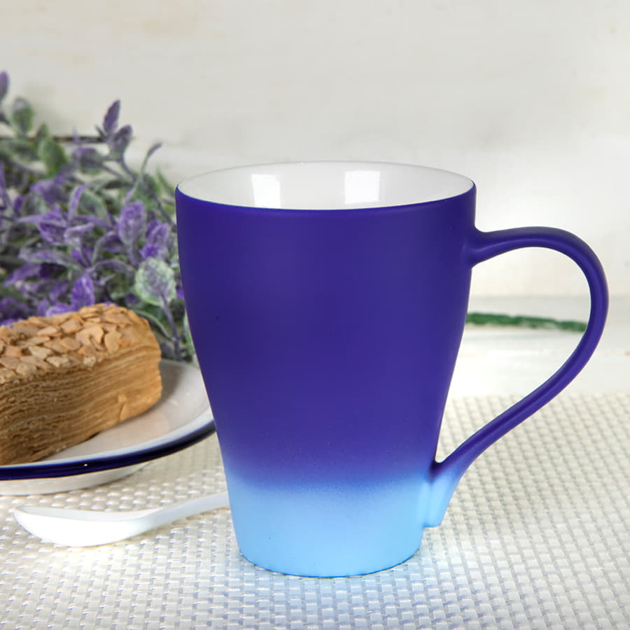 Кружка GRADE с прорезиненным покрытием, зеленый-6