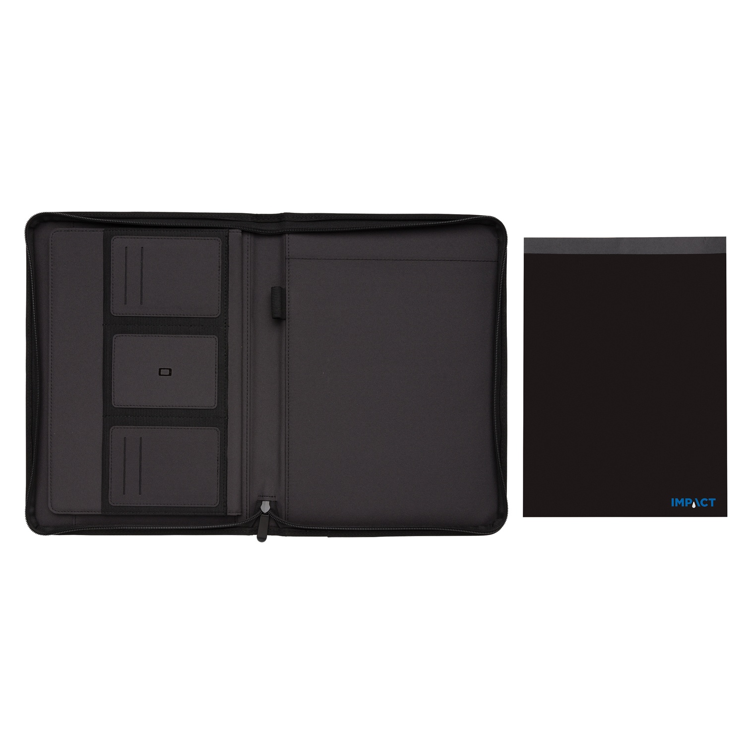 Органайзер Impact из RPET AWARE™ на молнии, А4-2