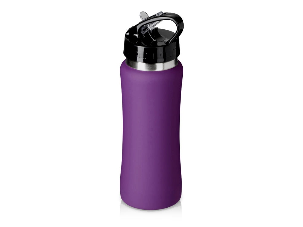 Подарочный набор с бутылкой для воды и повербанком С2, 10000 mAh, фиолетовый-4