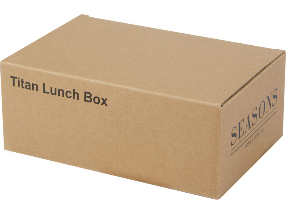 Пищевой контейнер Titan из переработанной нержавеющей стали, серебристый-4