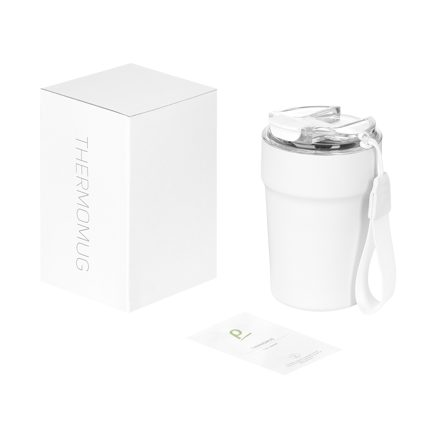 Термокружка вакуумная Монако (Monaco), белая-10