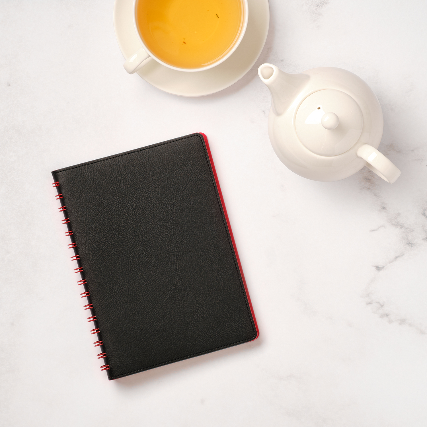 Ежедневник Виста (Vista) недатированный, черный/красный-11