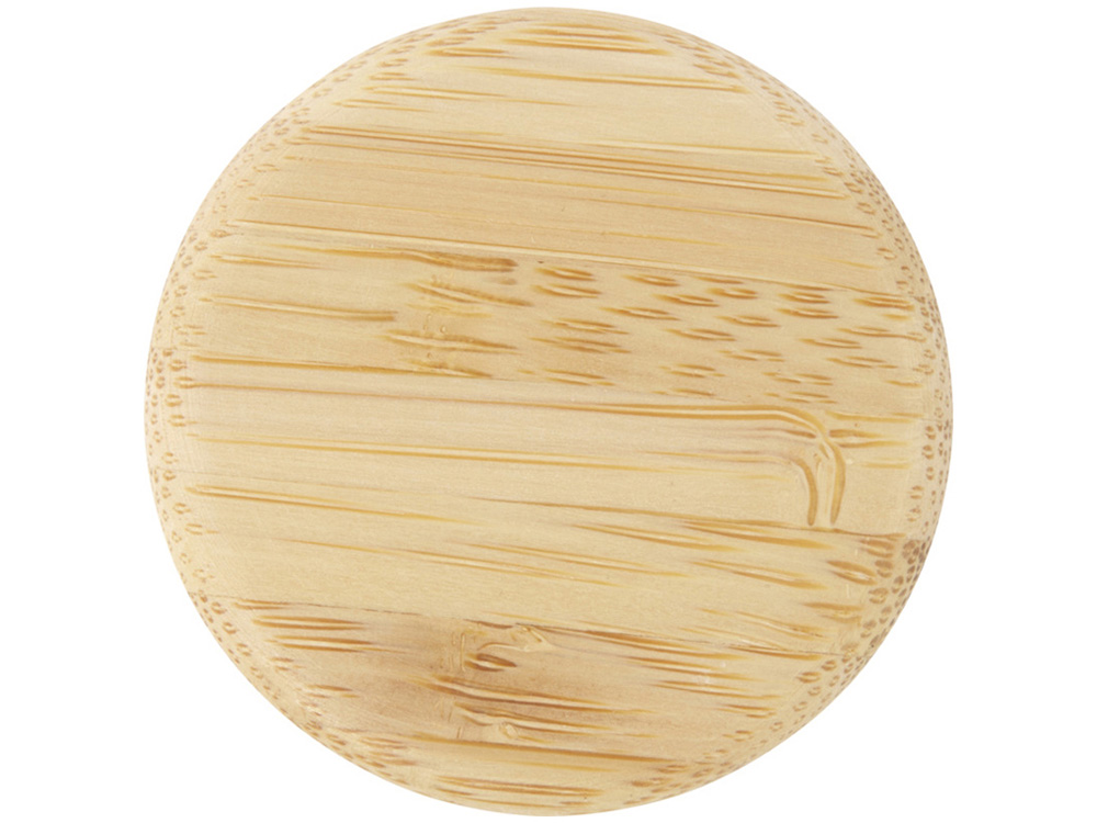 Lume бутылка из матового содово-известкового стекла объемом 500 мл с бамбуковой крышкой - Синий-3