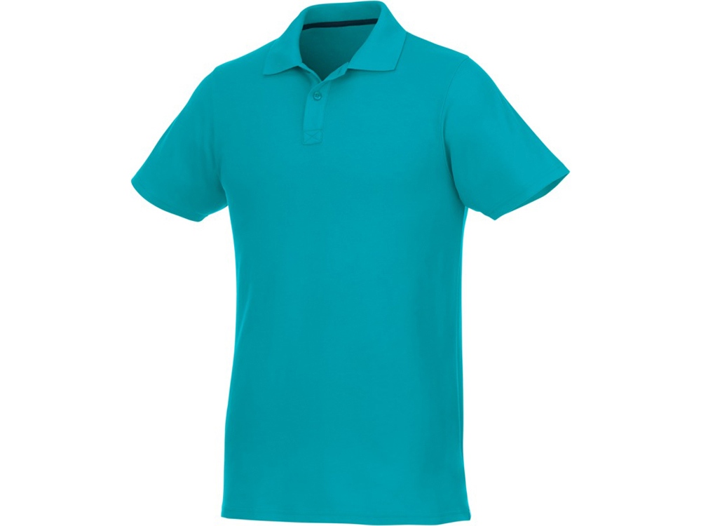 Мужское поло Helios с коротким рукавом, аква-1