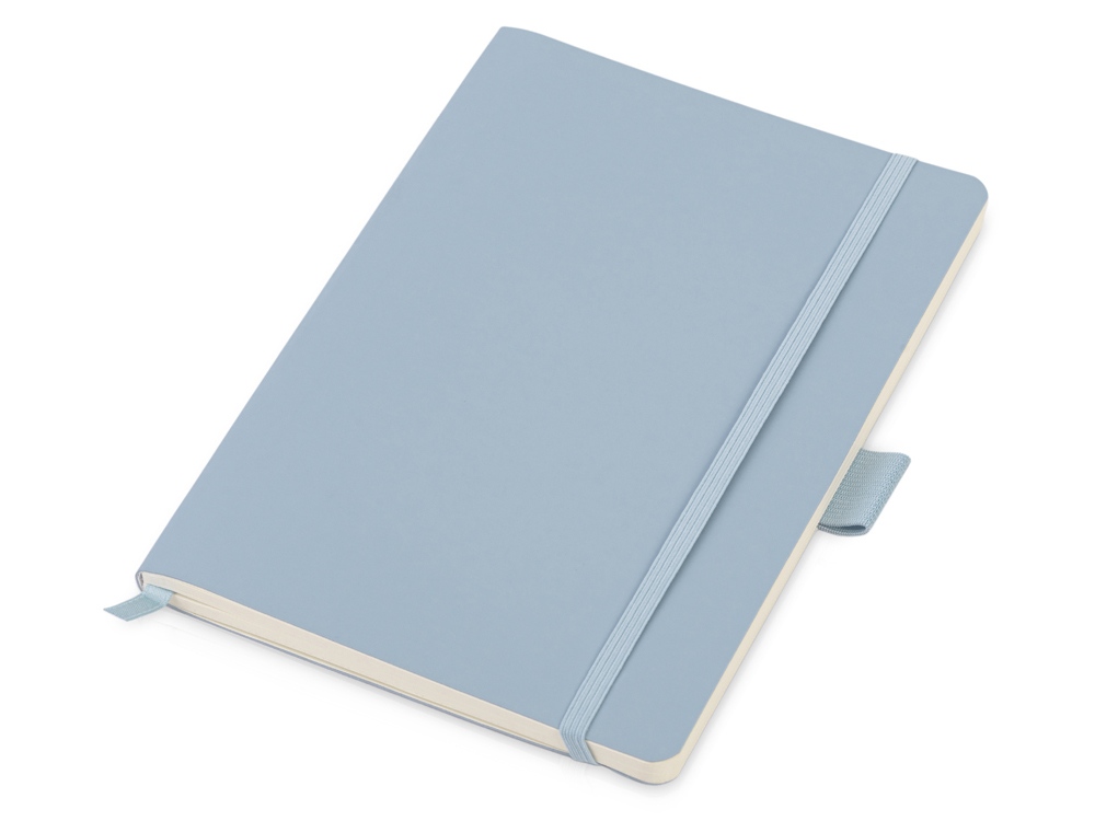 Подарочный набор с термосом, блокнотом, ручкой и чаем, голубой-2