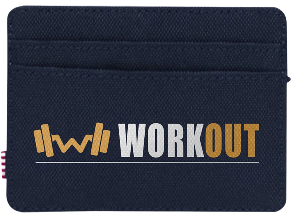 Herschel Charlie держатель для карт с RFID-защитой из переработанного материала - темно - синий navy-3