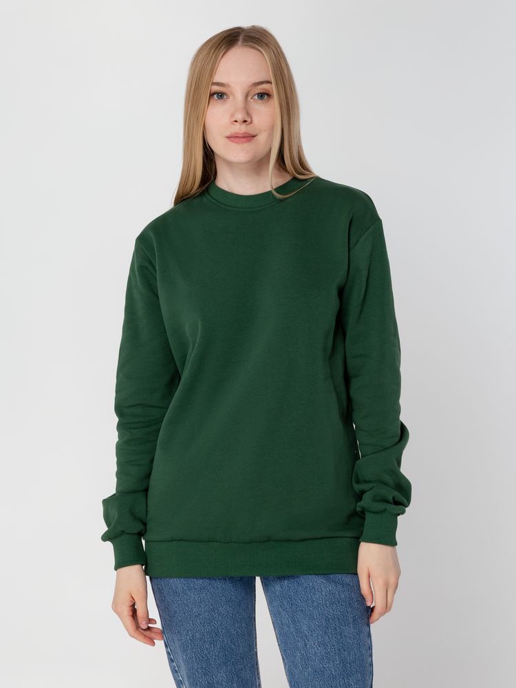 Толстовка Unit Toima Heavy, темно-зеленая-5