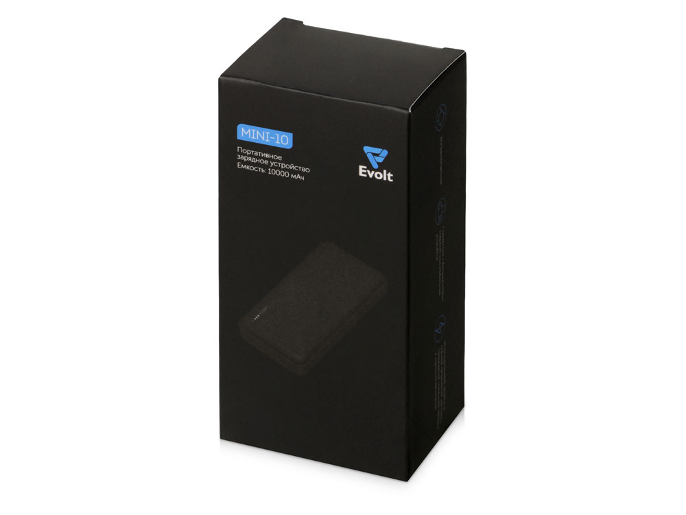 Внешний аккумулятор Evolt Mini-10, 10000 mAh, серый-10