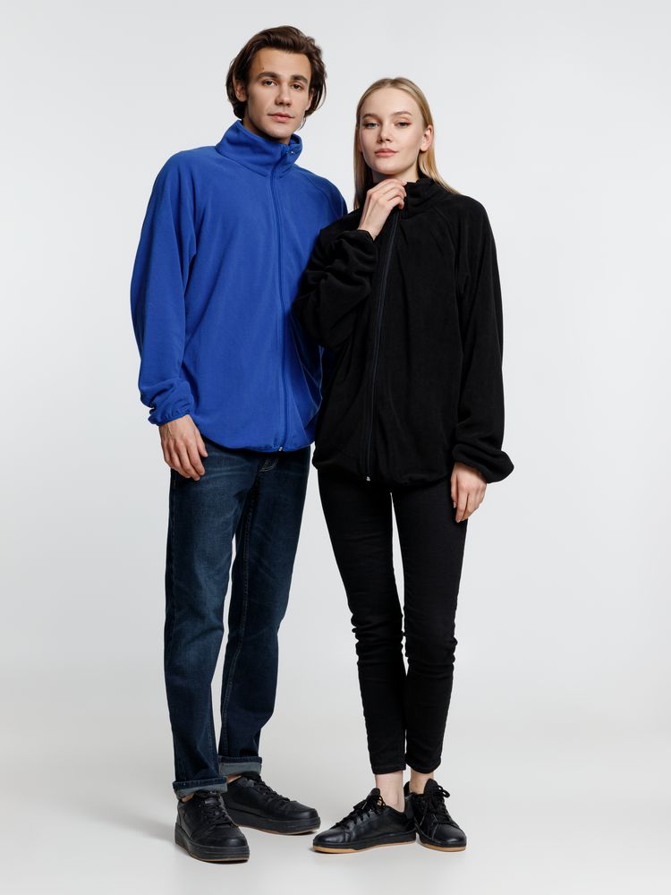 Куртка флисовая унисекс Fliska, черная-5