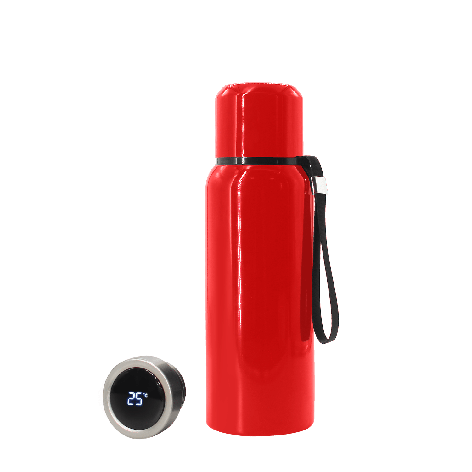 Термос S-travel с датчиком температуры 600 мл. (красный)-1