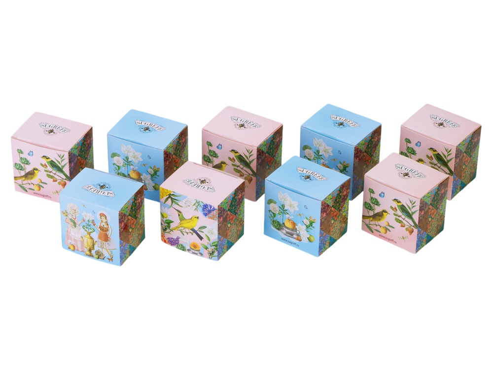 Подарочный набор с чаем Чайный букет в деревянной шкатулке, натуральный-2