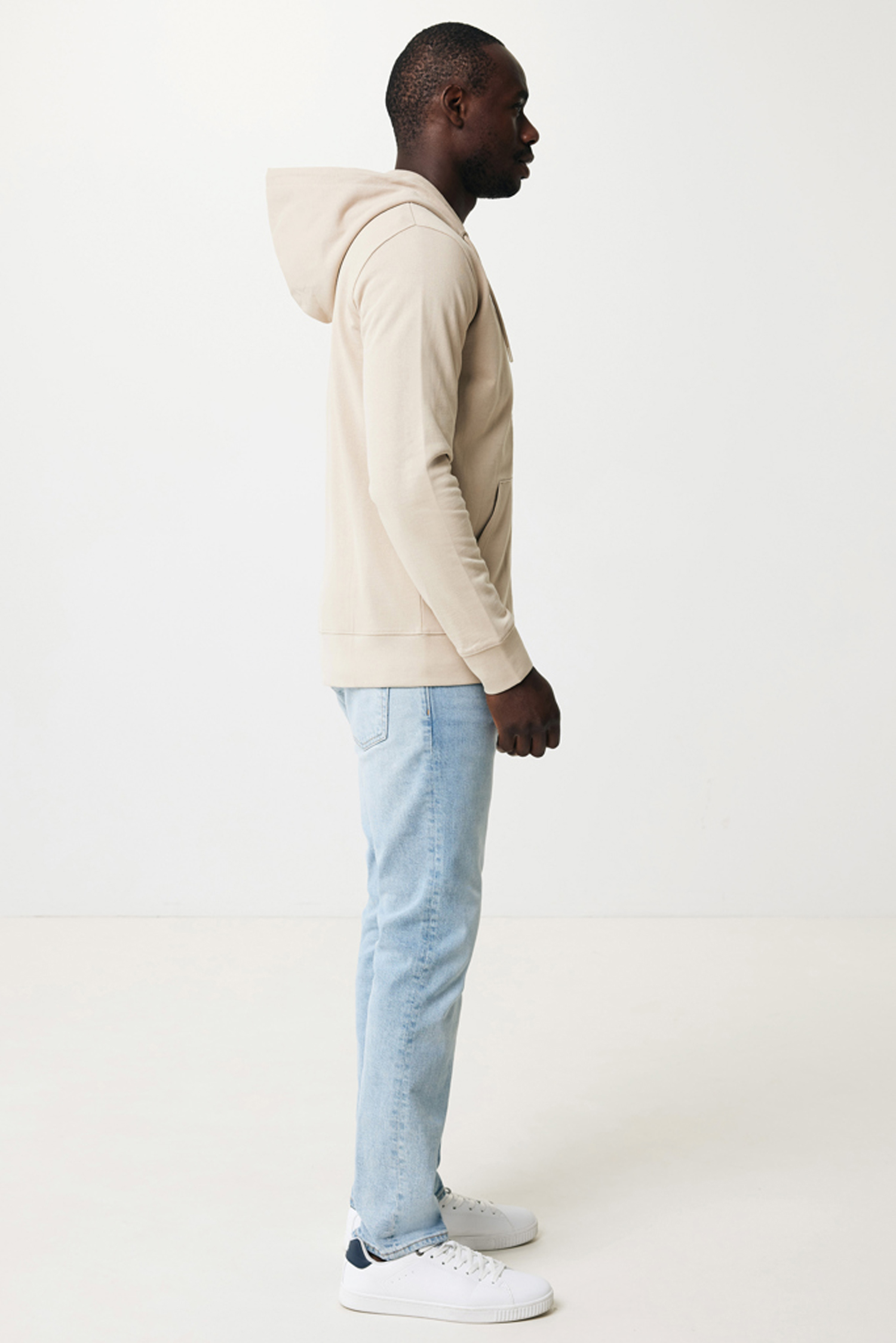 Худи на молнии Iqoniq Abisko из переработанного хлопка, унисекс, 340 г/м²-6