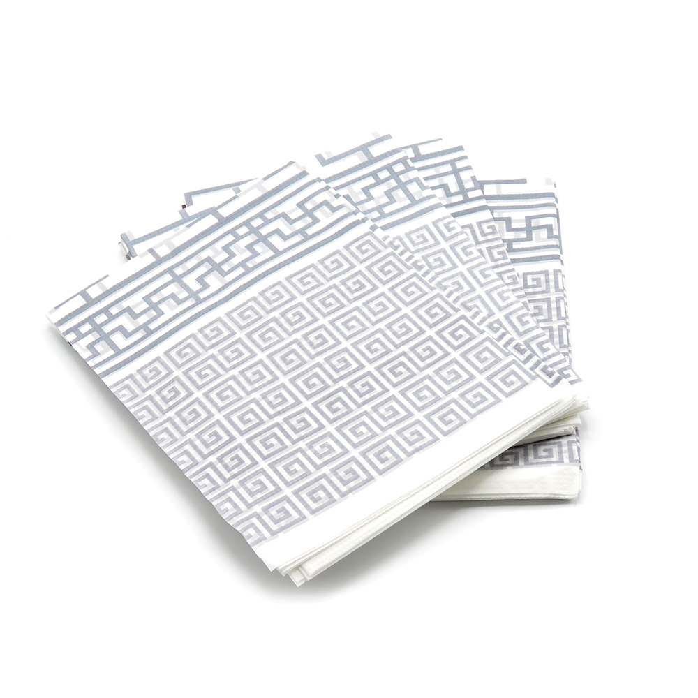 Биоразлагаемая скатерть, Бело-серый-1