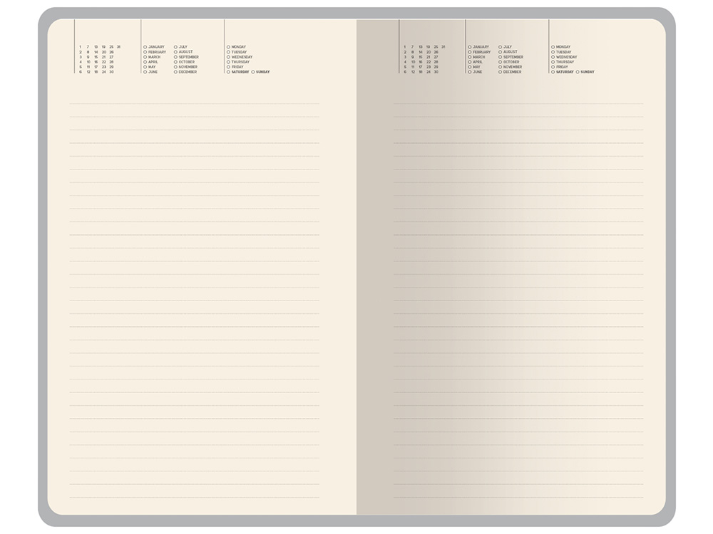 Ежедневник недатированный А5 Valencia, красный-3