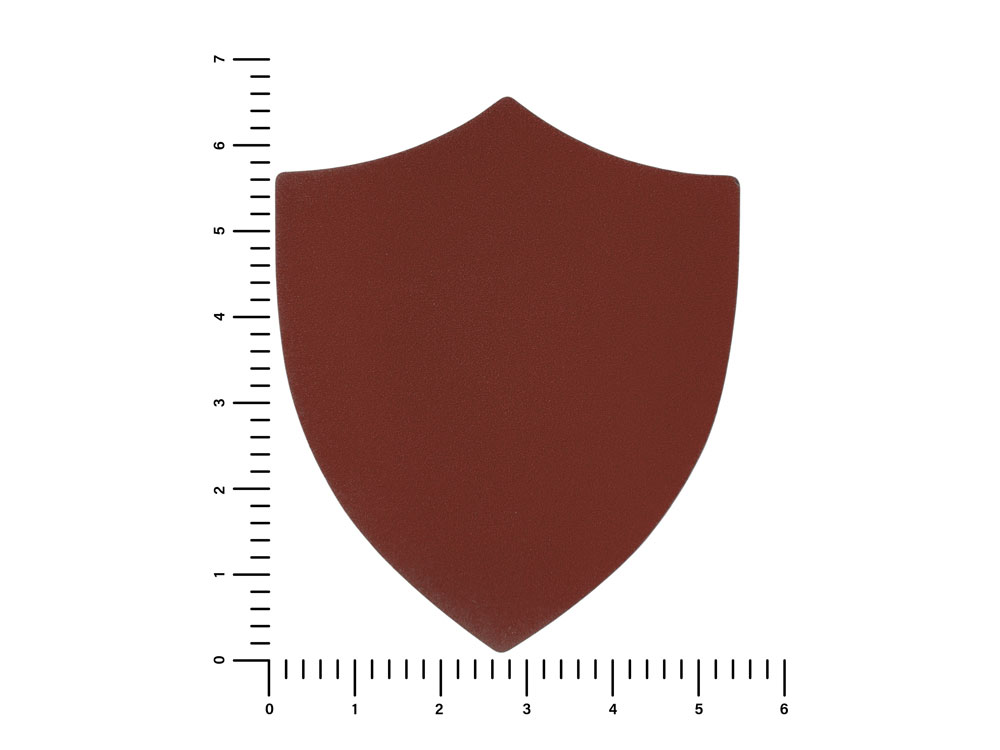 ПАТЧ ЩИТ nubuk (коричневый ) 6,6 х 5,5 см-1