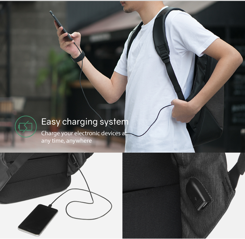 Рюкзак ClickPack 46х34х16 см, черный-24