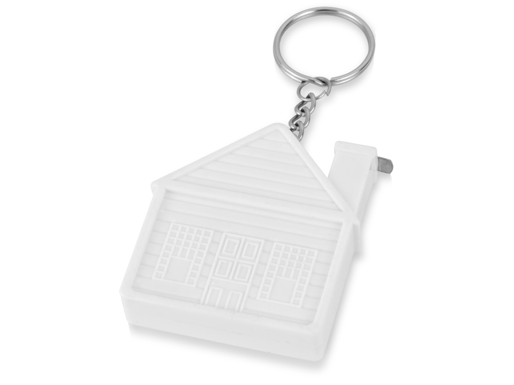 Брелок-рулетка Домик, 1 м., белый-0