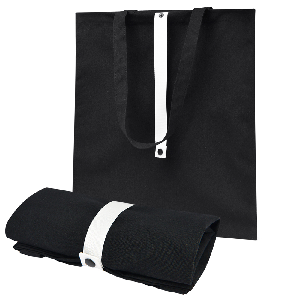 Сумка для покупок Rock’n’ROLL 260 г/м², Чёрный/белый-0