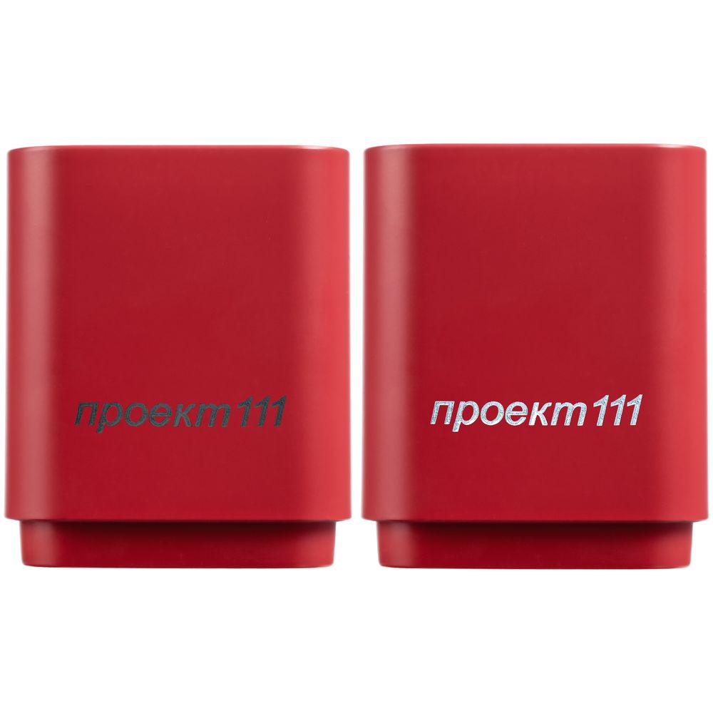Беспроводная колонка с подсветкой гравировки Glim, красная-3