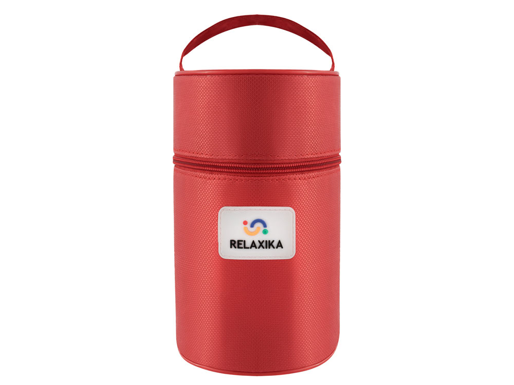 Термос для еды Relaxika 301 в чехле, 1200 мл, стальной-10