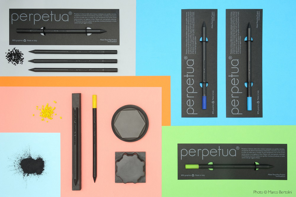 Карандаш графитовый Perpetua с черным ластиком-6