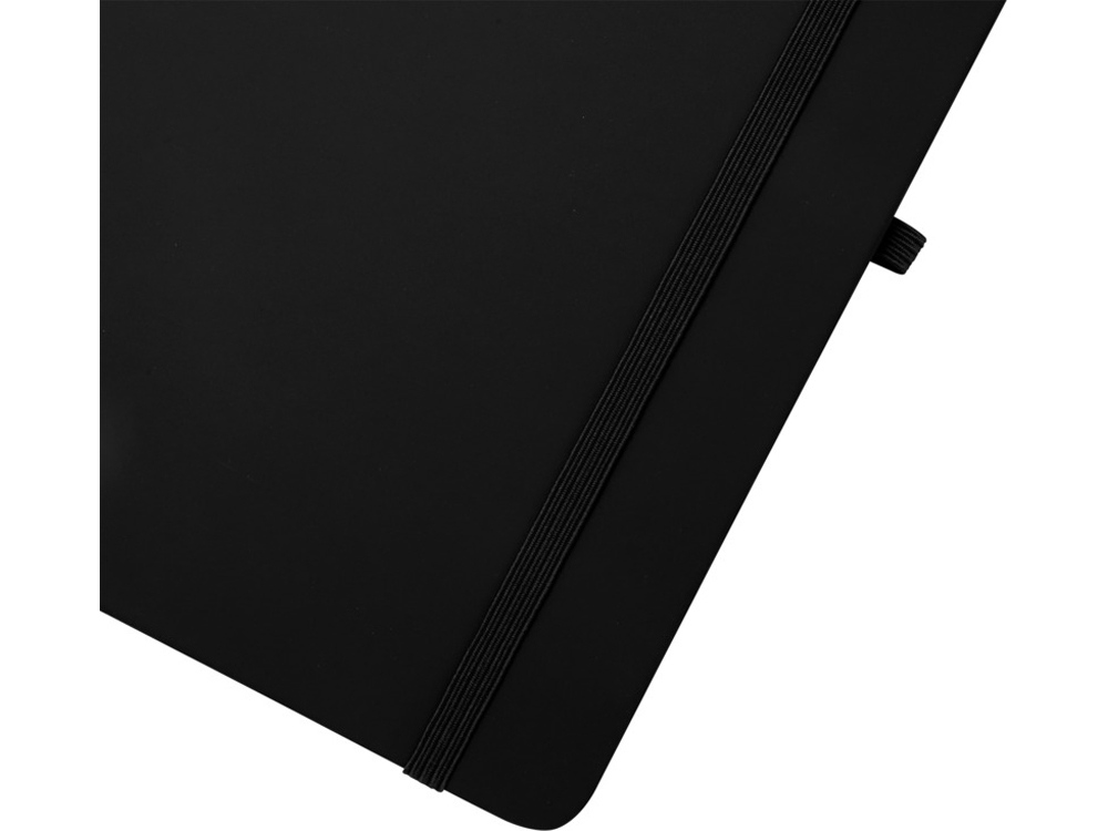 Блокнот Spectrum Plus формата A5 в твердой обложке - сплошной черный-4