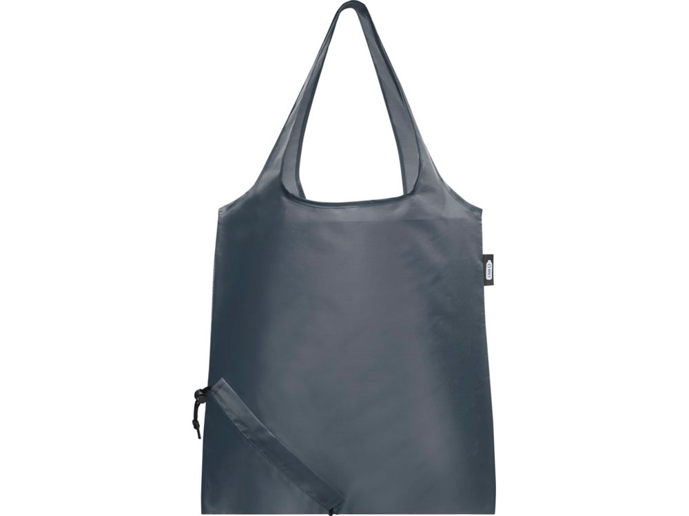 Складная эко-сумка Sabia из вторичного ПЭТ, угольный-1