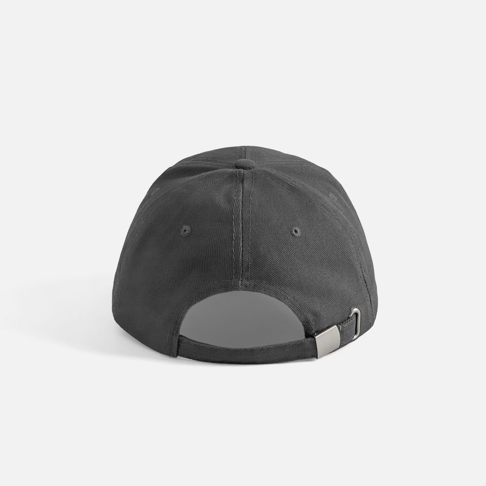 Бейсболка Buffalo, серая с оранжевым-5