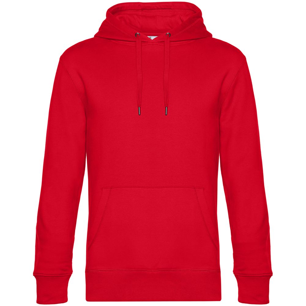 Толстовка с капюшоном унисекс King, красная-1