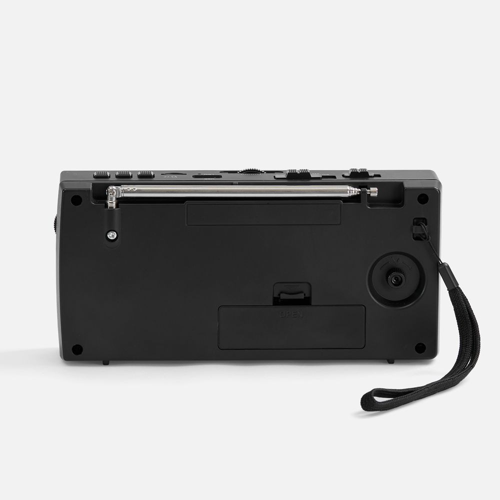 Bluetooth-колонка с радио Comradio, черная-2