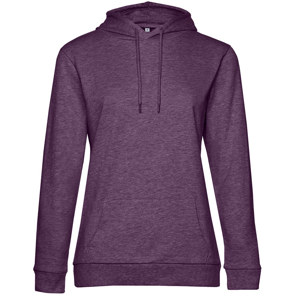 Толстовка с капюшоном женская Hoodie, фиолетовый меланж-1
