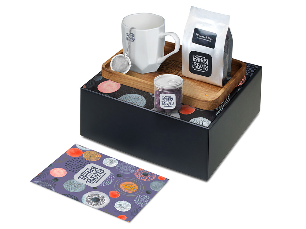 Подарочный набор Re:y. Hearth  с кружкой, подносом и чаем-0