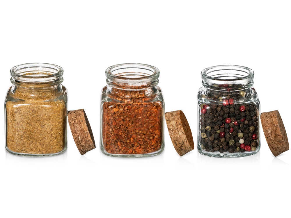 Набор Delicio из трех специй в подставке из бука-5