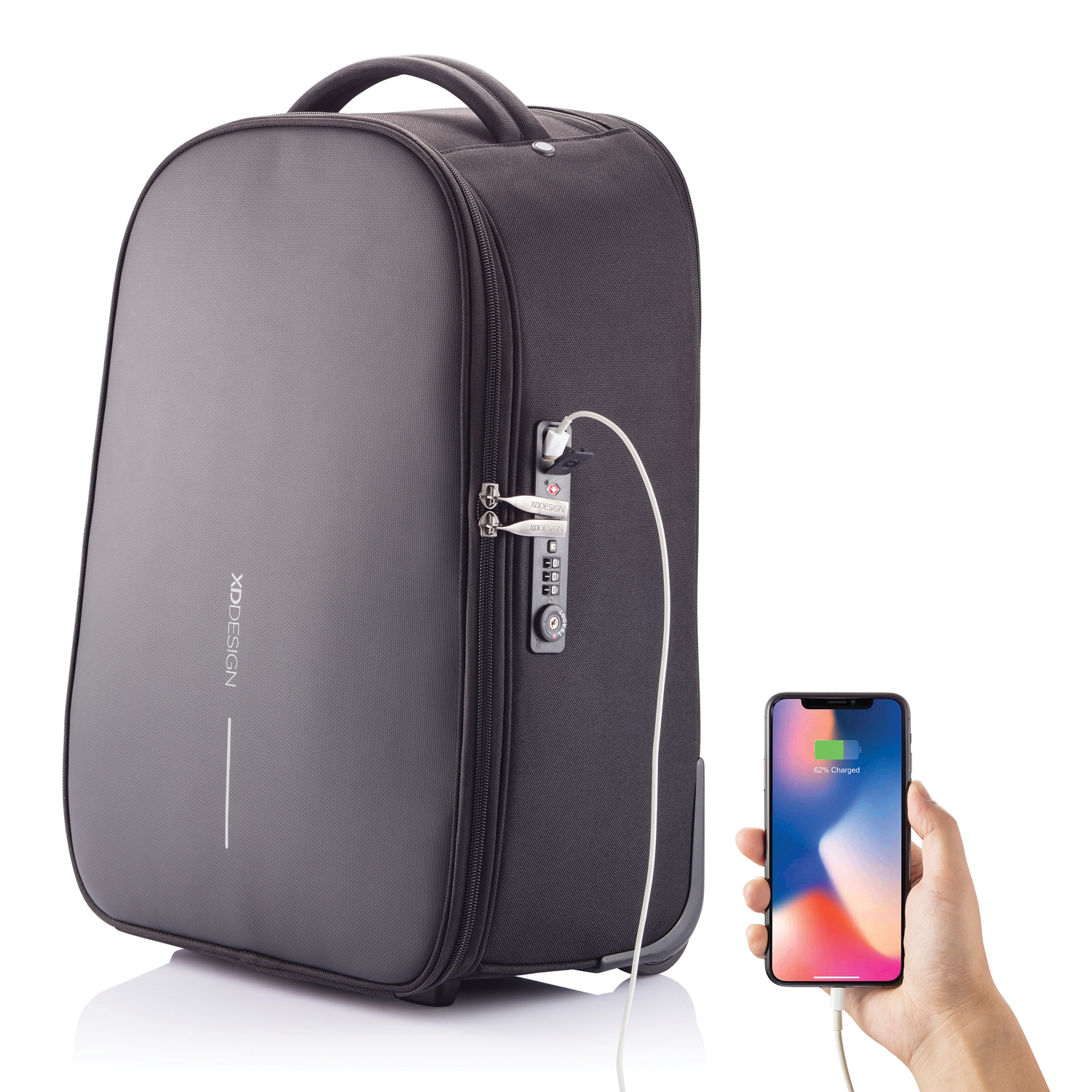 Антикражный рюкзак на колесах Bobby-25