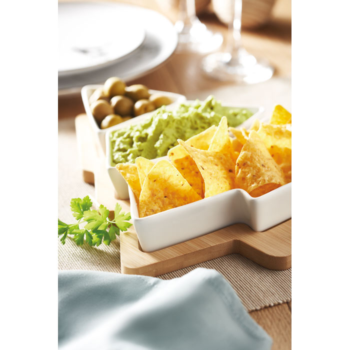 Набор сервировочный, белый-1