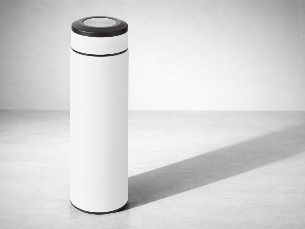 Вакуумный термос Vacuum Flask C1, soft touch, 420мл, белый-7