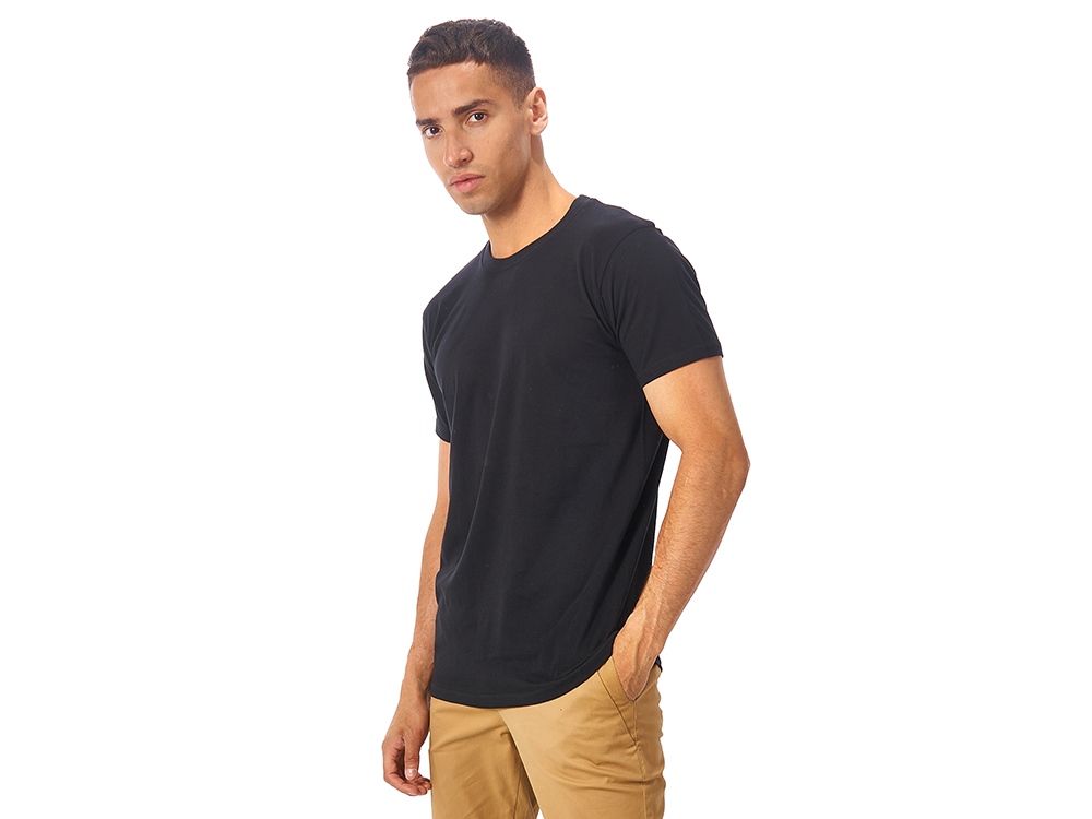 Футболка Club мужская, без боковых швов, черный-1