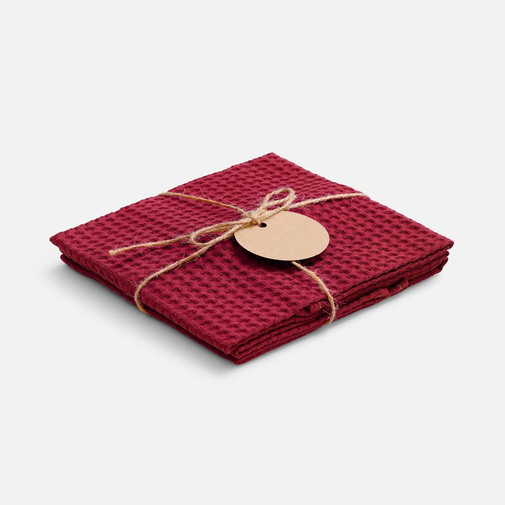 Набор кухонных полотенец Good Wipe, красный-0